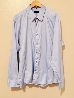 Jared Lang Light Blue Men's Dress Shirt